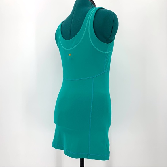 lucy Sea Green Power Yoga Extra Long Moisture Wicking Tank, Small - Picture 7 of 16